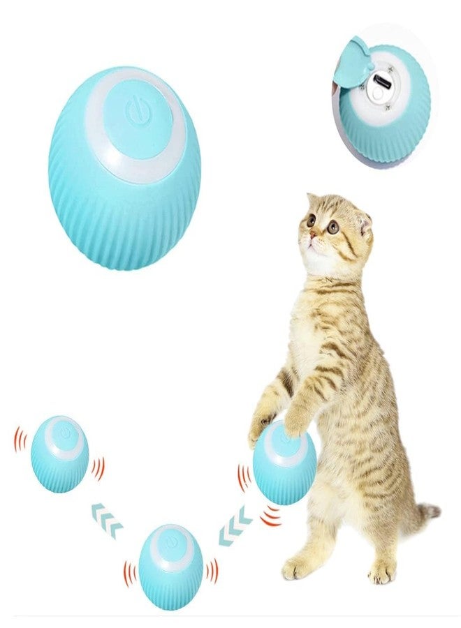 TORIOX Interactive Cat Ball Toy, Automatic Moving Ball Puzzle Toy Cat Chasing Toy for Indoor Cat Kitten, Smart Anti-Depression Pet Toy Fun Gift with Light - Image 1
